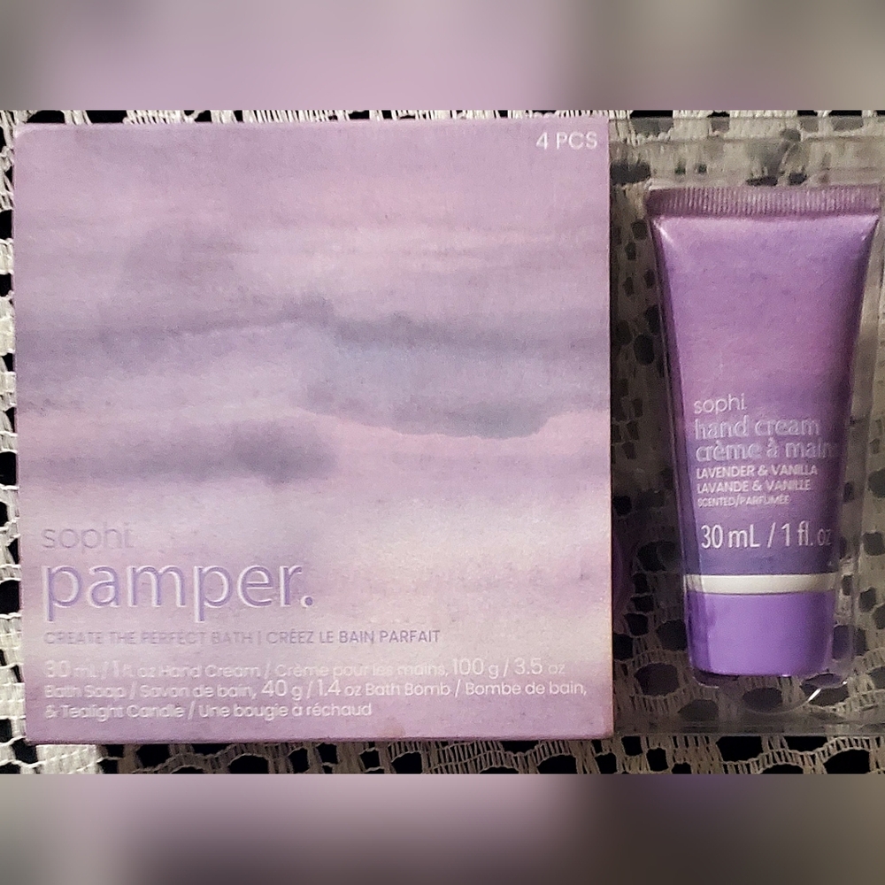 Lavender Hand Cream and Bath Set